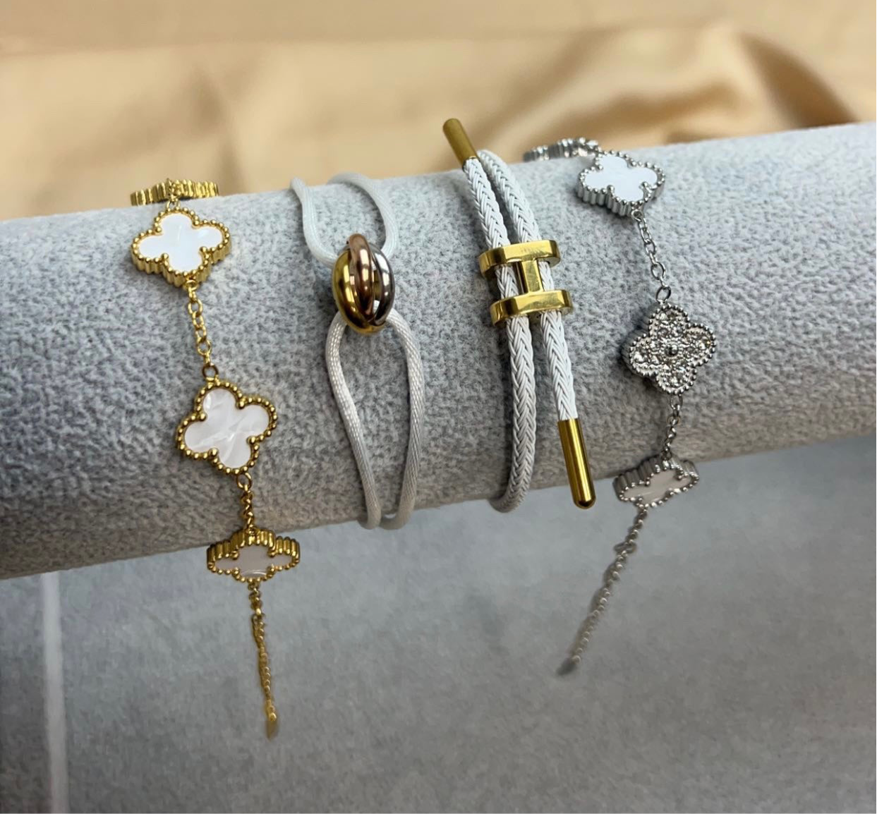 White Bracelet Set